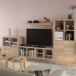 Настенная полка Фора 1.90, 90*25*3,7 см, дуб беленый