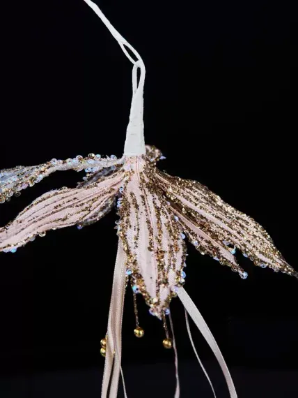 Ветвь Цветок Тигровая Лилия 51 см., кремовый, Christmas DeLuxe (88911)