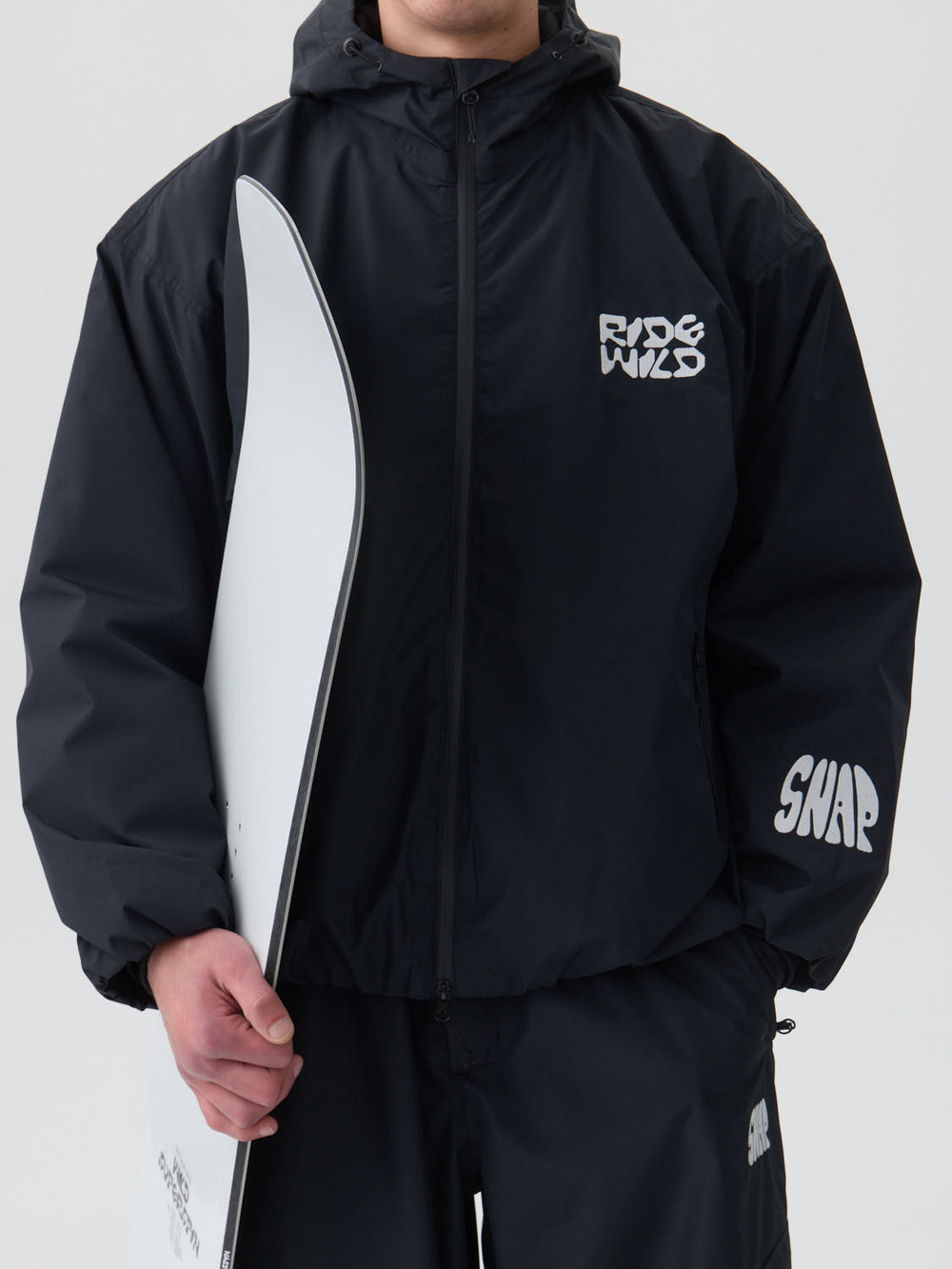 WILD x SNAP JACKET BLACK