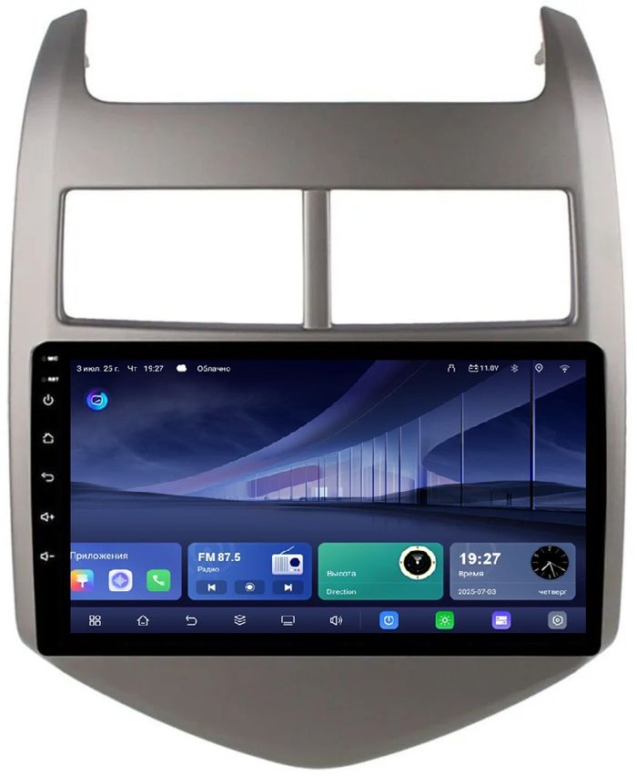 Магнитола для Chevrolet Aveo 2012-2015 - Kuberg QLed, Android 14, Быстрейшая, TS105, CarPlay, SIM-слот