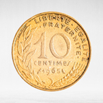 France, 10 Centimes 1965, VF