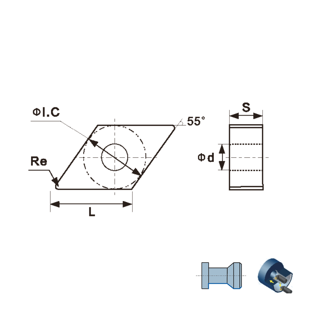 DNMG150404-SM3 VM1310 пластина для точения
