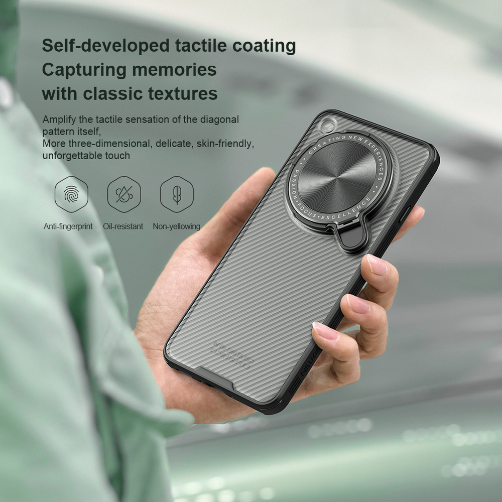 Чехол тонированный (Transparent Black) от Nillkin с металлической крышкой для камеры на OPPO Find X8 Ultra, серия CamShield Prop