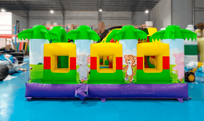 Коммерческий надувной батут «Сафари-джунгли ЭКСТРА», 5*5*2,5 м.