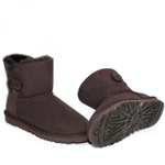 Угги Mini Bailey Button Metallic Chocolate