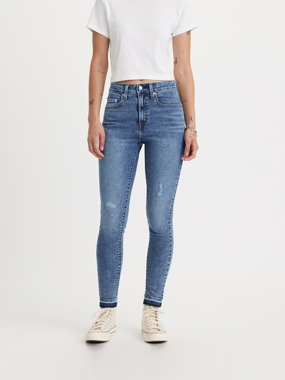 Женские облегающие джинсы с завышенной талией Levi's 721 High Rise Skinny 18882-0693