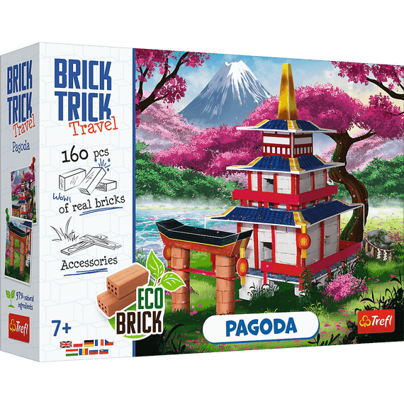 Pazl \ Puzzle \ Пазлы Brick Trick - "M" - Travel - Pagoda