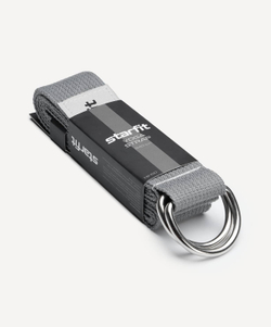 Ремень для йоги YB-100 240 см, темно-серый