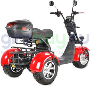 Электроскутер WHITE SIBERIA PRO TRIKE 3000W OFF-ROAD (Красный) фото №4