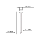 Гвоздь по бетону тип ST/TN для пневмо пистолета (50 мм, тип 14ga, 1000 шт/уп)