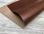 Отрез натуральной кожи коричневого цвета для портмоне