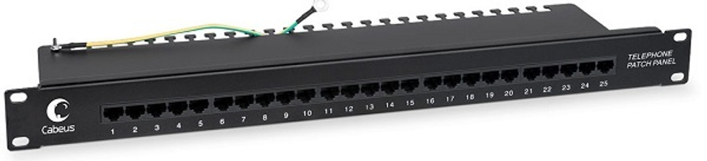 Патч-панель  Cabeus PL-25-TEL-Dual