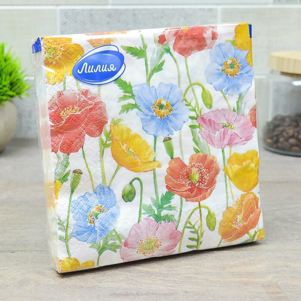 Салфетки 33*33см 20 листов 2-слойные "Лето"