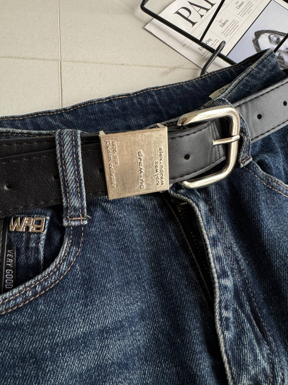 Брюки джинсовые жен. 2202 син.