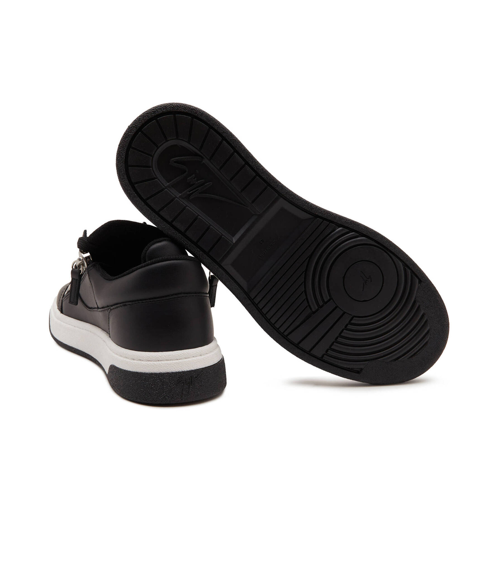 Кроссовки кожаные talogo Giuseppe Zanotti - черный(RM30035)