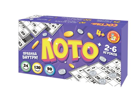 Лото (с пластиковыми жетонами)