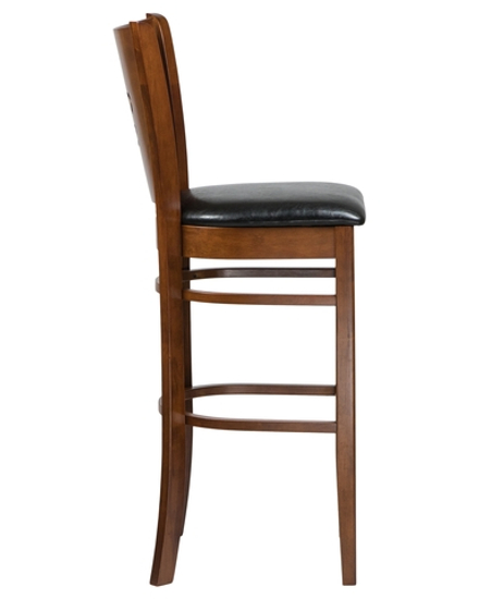 Стул барный DOBRIN JERRY BAR, шоколад, чёрный