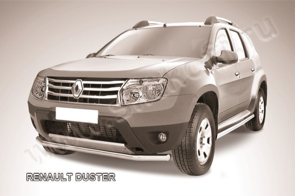 Защита переднего бампера (нержавейка) Renault Duster (2010-2015) d57