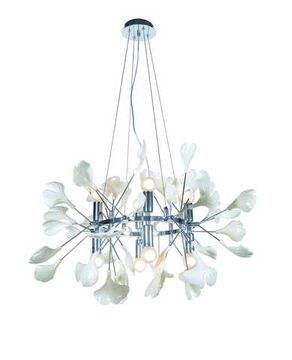 5746R/8 CHROME+WHITE (1) Люстра NW