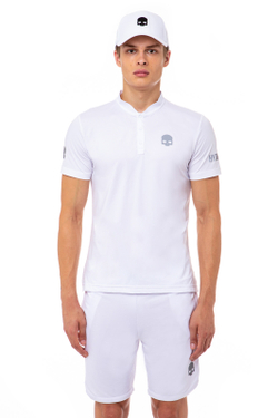 Теннисное поло Hydrogen Tech Serafino Man - white