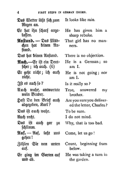 First steps in German idioms, containing an alphabetical list of idioms, explanatory notes and examination papers | A L. Becker