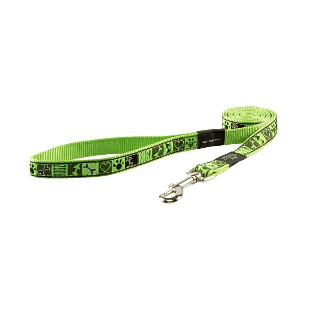 Поводок для собак фэнси дресс зеленый l 20мм 1,4 м