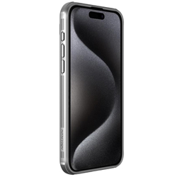 Чехол серого цвета (Titanium Gray) от Nillkin на iPhone 15 Pro Max, серия CamShield Pro Case, с защитной шторкой для камеры