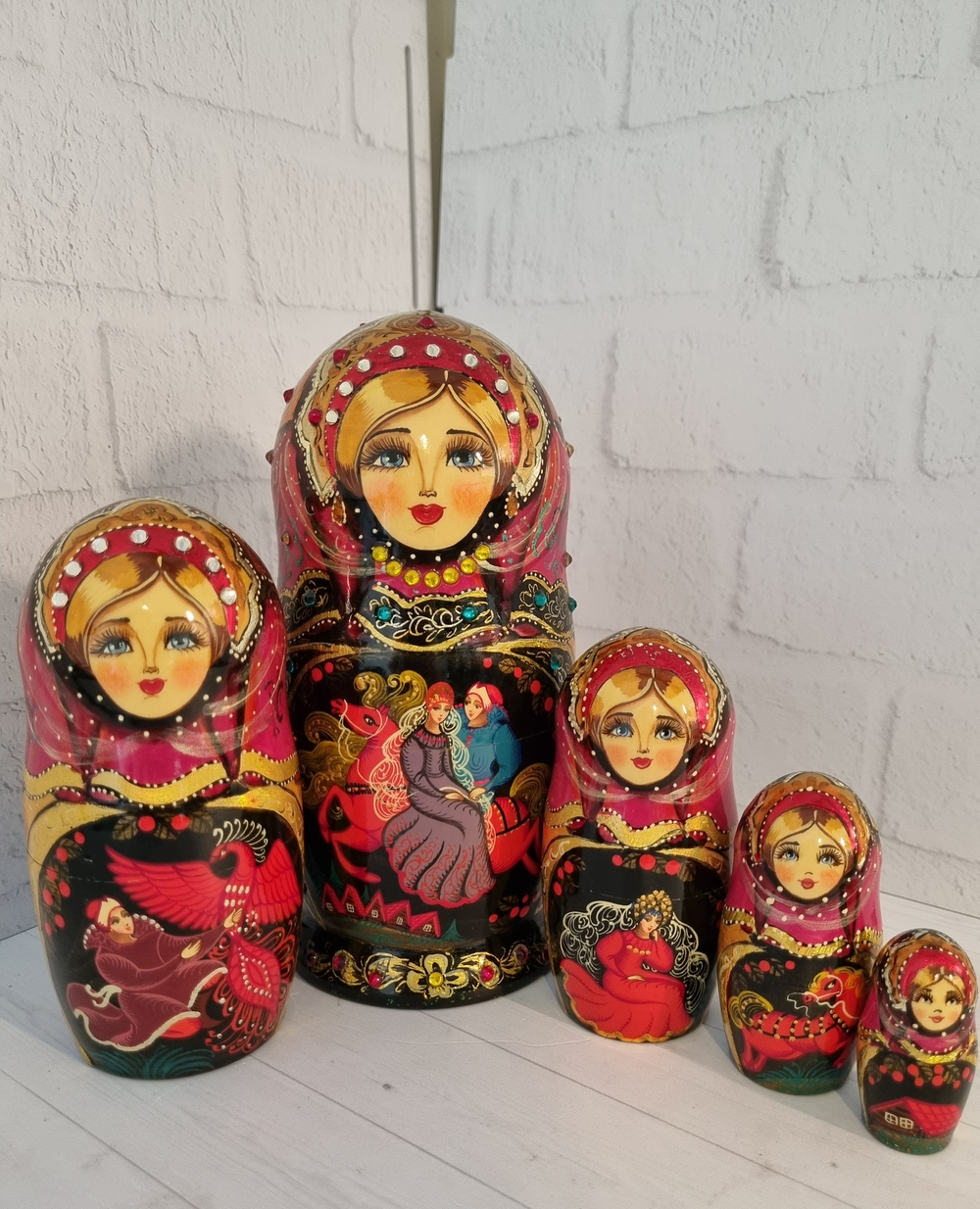 Матрешка 18см "Жар-птица" 5 мест