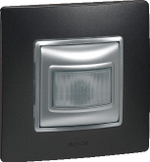 Датчик движения двухпроводной 400Вт с регулировкой выдержки времени, освещенности и радиуса обнаружения - алюминий ETIKA Legrand