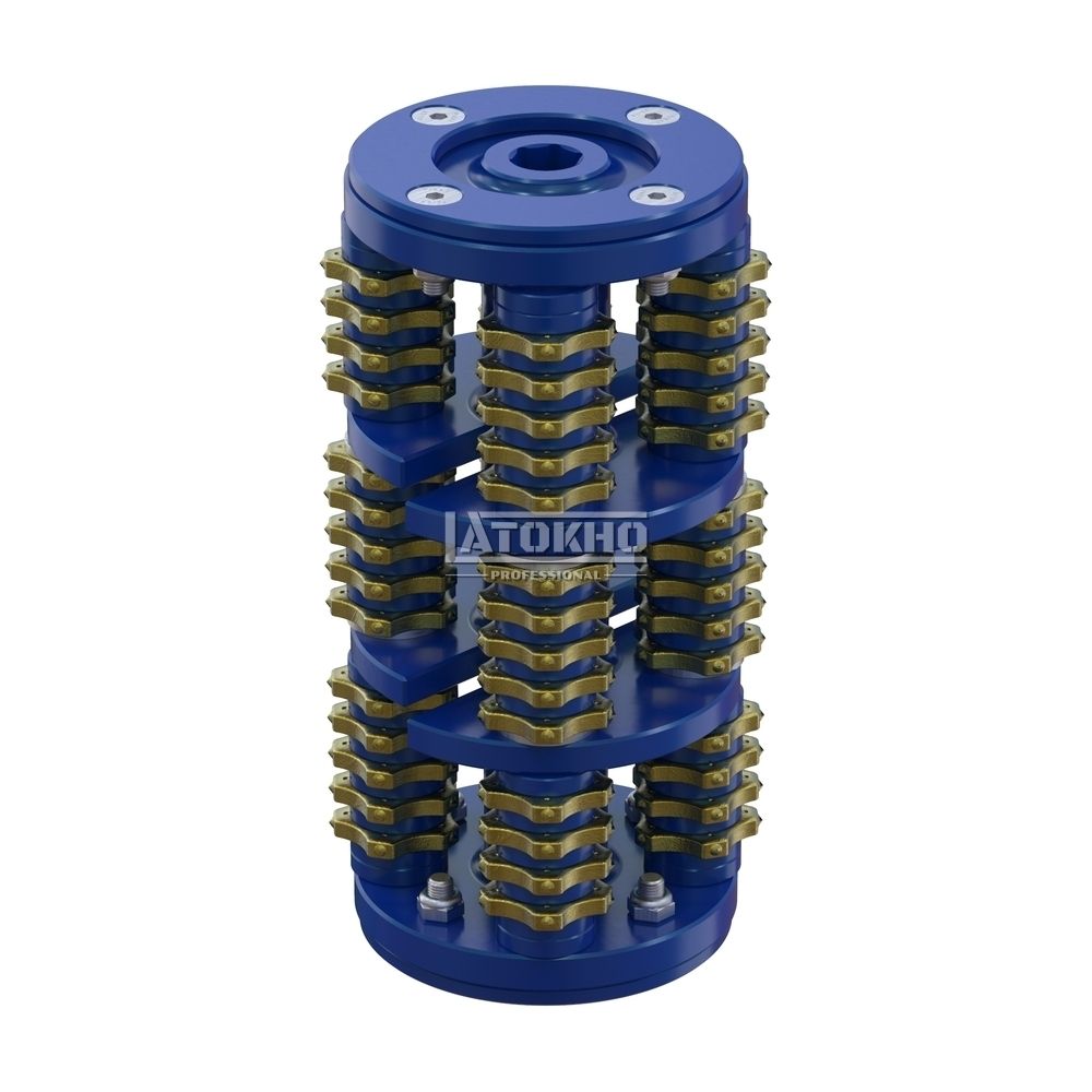 LATOKHO DSCN 200 6/6 (Россия) Фрезеровальный барабан (фреза) с пятигранными ножами для нанесения насечек 6 мм с шагом 6 мм