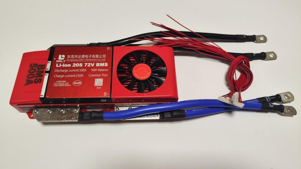 Плата контроля BMS Li-ion 20S 72V 500A