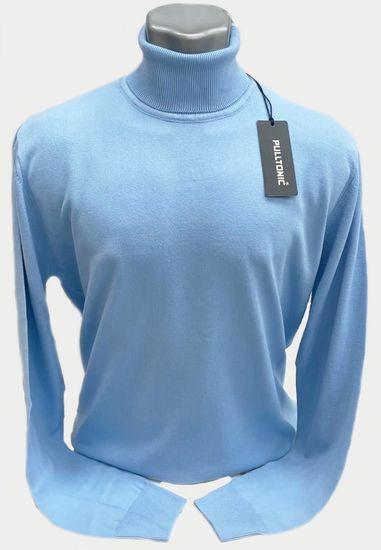 Кашемировый джемпер с высоким горлом PULLTONIC MAVI