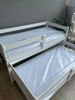 Кровать подростковая двухуровневая "Матрешка-Мини" 190*80/180*80 см белый 2 борта (СЧ)