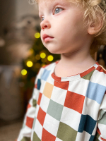 Платье трапеция Mjölk Шахматы, с длинным рукавом