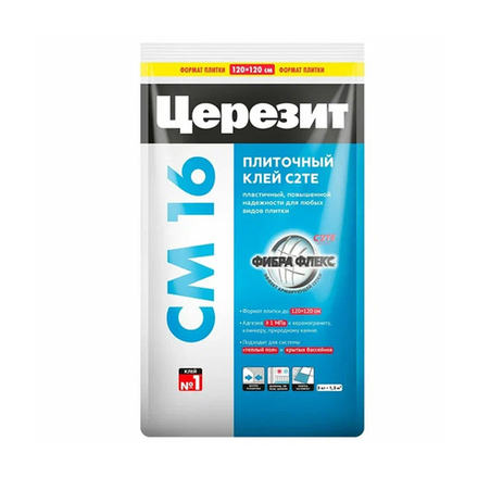 Клей для плитки Церезит (Ceresit) CM 16, эластичный, 5 кг