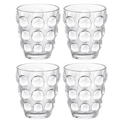 НАБОР СТАКАНОВ "BUBBLES" 4 ШТ./280 МЛ