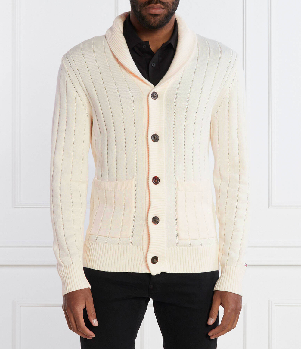 Кардиган Tommy Hilfiger - кремовый(MW0MW33455)