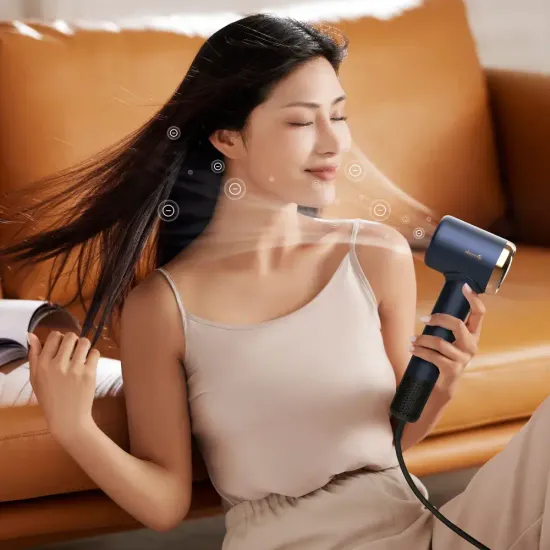 Фен для волос DEM-CF50W (синий)