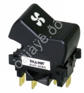 Клавиша печки 2105 широкая 5конт Маяк AVK-0069 103569