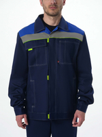 Костюм Флофт-1 СОП (тк.Смесовая,210) брюки, т.синий/васильковый