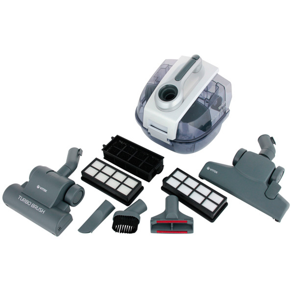 Пылесос с аквафильтром Vitek VT-1833PR, белый