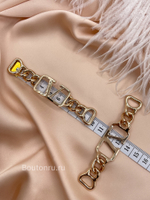 Декоративная цепочка ВЛНТ. золотистая  9,5 см