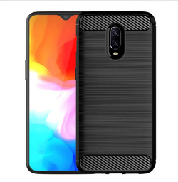 Чехол для OnePlus 6T цвет Black (черный), серия Carbon от Caseport