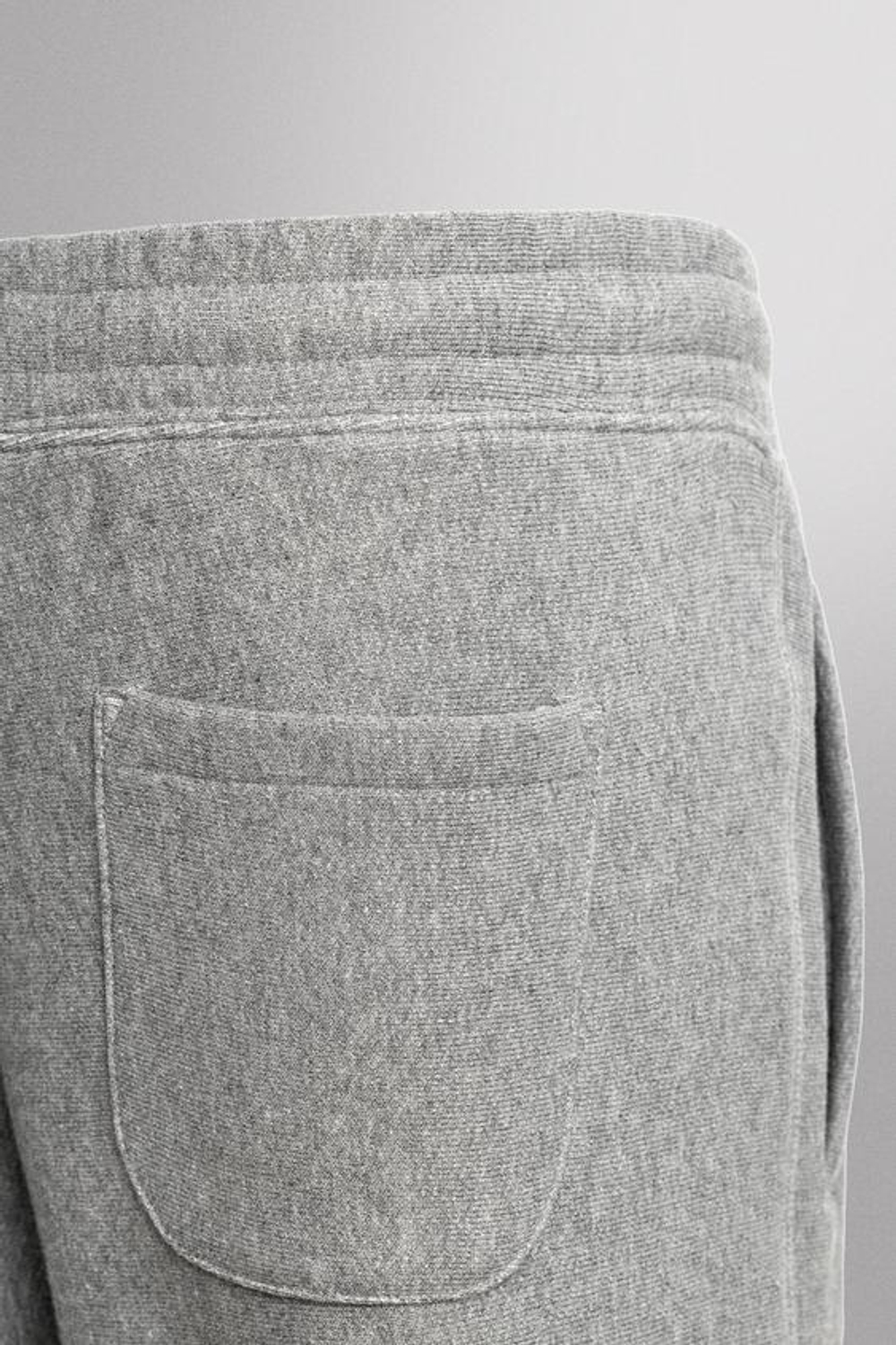 ZARA ДЖОГГЕРЫ С ТЕКСТОВЫМ ПРИНТОМ, СЕРЫЙ МЕЛАНЖ