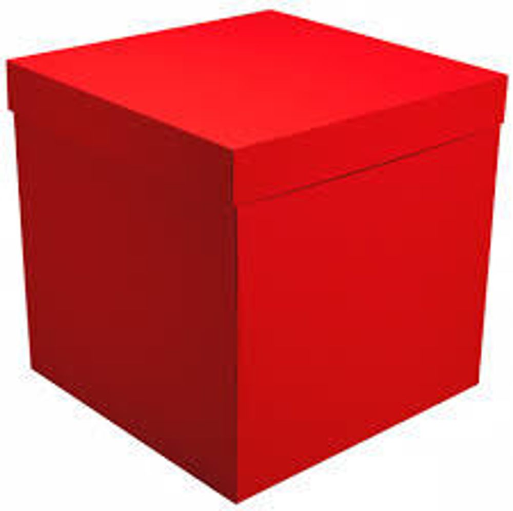 Коробка для шаров, Красный, 70*70*70 см