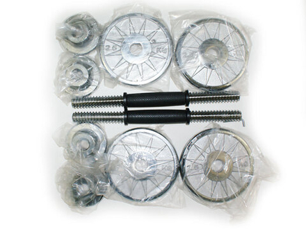 Гантель сборная хромированная 2 шт по 7,5 кг DD2-15-2