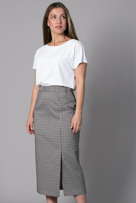 Юбка женская 3884ВП, клетка #412Кла013884ВП