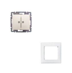 Legrand выключатель 4212 с рамкой 1 белый