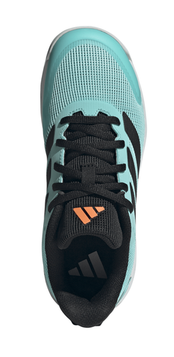 Детские теннисные кроссовки Adidas Ubersonic K - flash aqua/core black/lucid orange