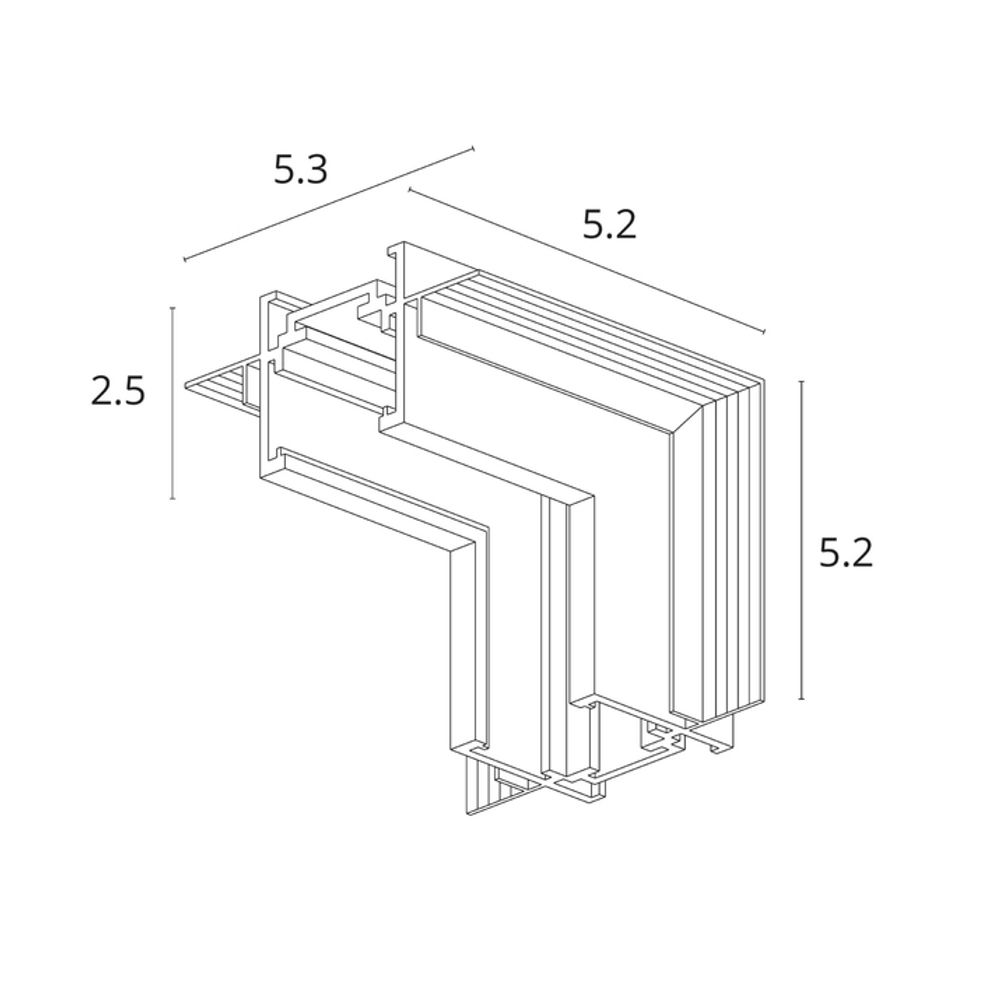 Коннектор угловой для встраиваемого шинопровода Arte Lamp
